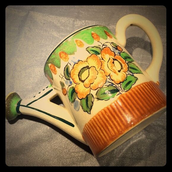 Vintage Ceramic Watering Can - Picture 1 of 7